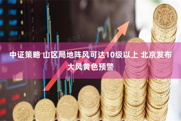中证策略 山区局地阵风可达10级以上 北京发布大风黄色预警