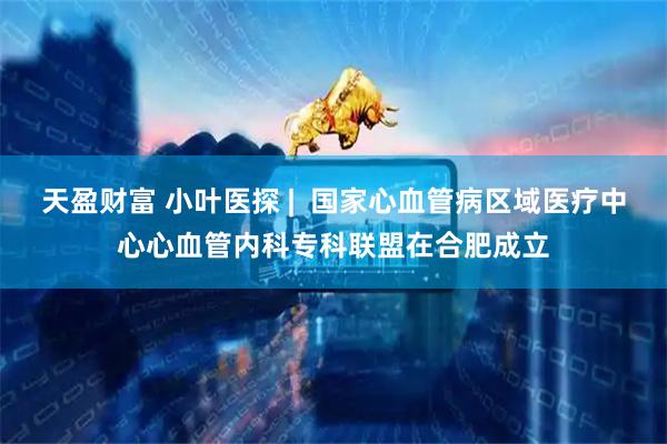 天盈财富 小叶医探 |  国家心血管病区域医疗中心心血管内科专科联盟在合肥成立