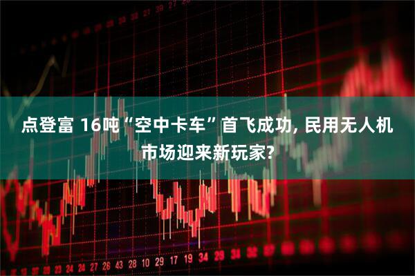 点登富 16吨“空中卡车”首飞成功, 民用无人机市场迎来新玩家?